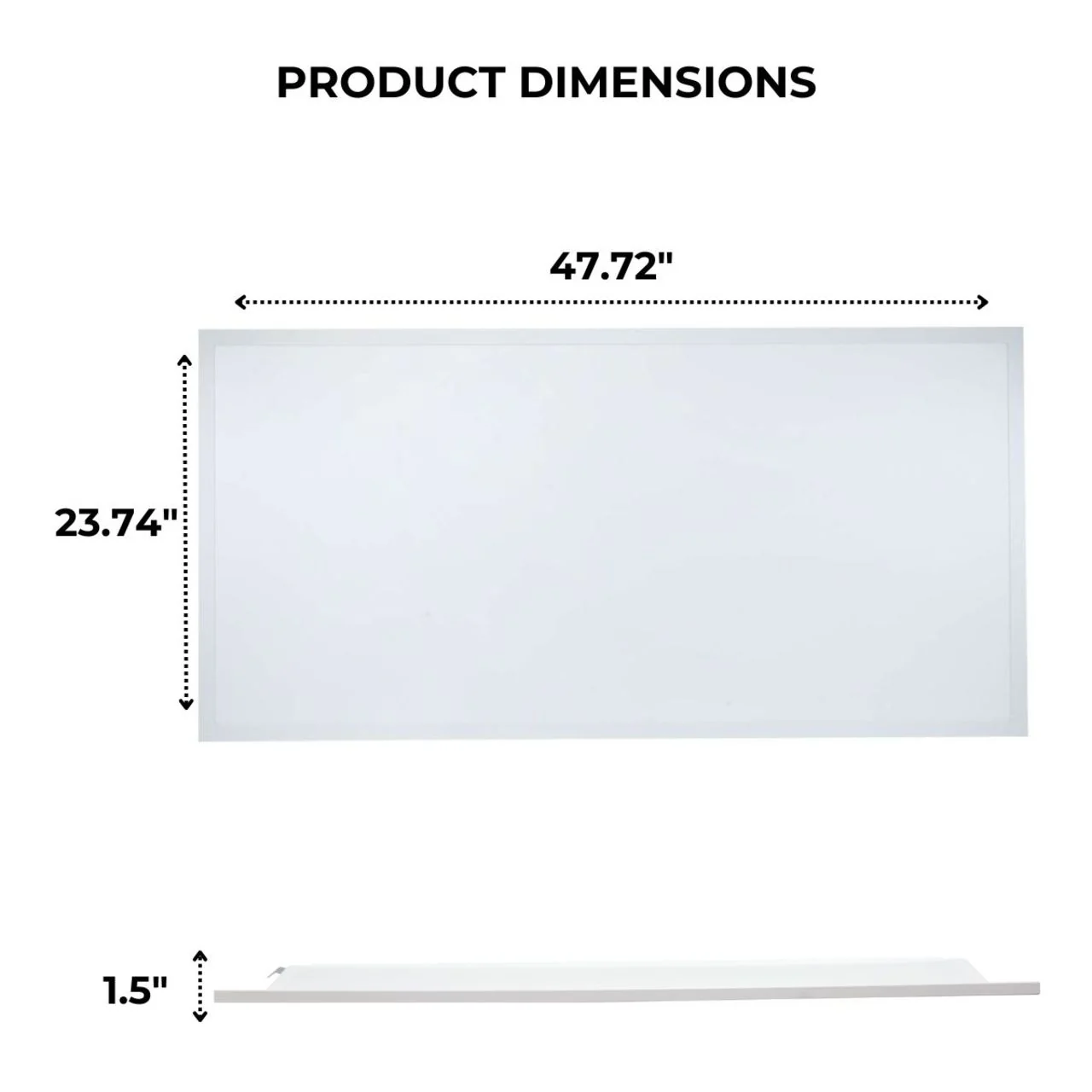 Case of 4 - 2x4 LED Flat Panel Light - 50W - 35K/40K/50K - LumeGen - Image 4