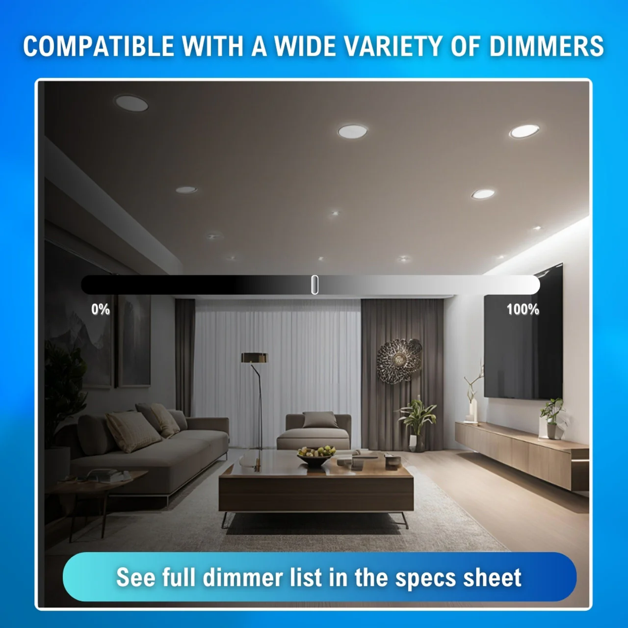 4in. LED Ultra-Slim Recessed Down Light - 9W - Color Tunable 27K/30K/35K/40K/50K - LumeGen - Image 10