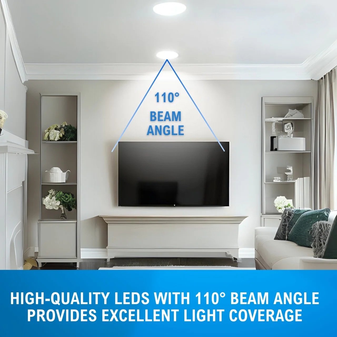 6in. LED Ultra-Slim Recessed Down Light - 12W - Color Tunable 27K/30K/35K/40K/50K - LumeGen - Image 11