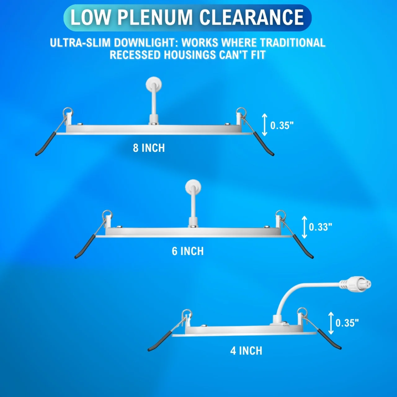 6in. LED Ultra-Slim Recessed Down Light - 12W - Color Tunable 27K/30K/35K/40K/50K - LumeGen - Image 14