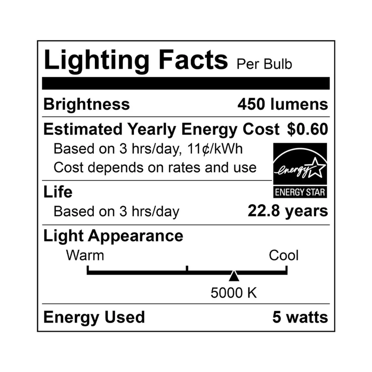 2-Pack E-Lite LED A19 Bulbs - 5W - 450 Lumens - Euri Lighting - Image 11