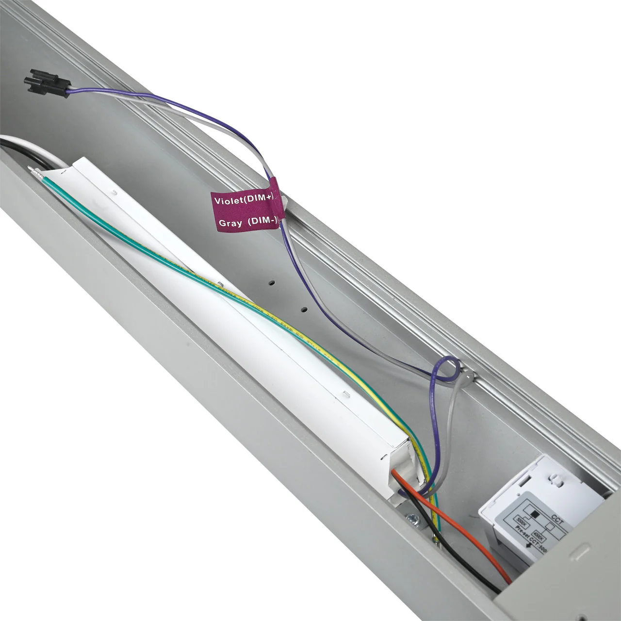 Wall Mount LED 4ft. Linear Light - 40 Watt - Color Tunable 3000K/4000K/5000K - White Lamp Body - LumeGen - Image 7